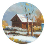 After Snow Round Sticker