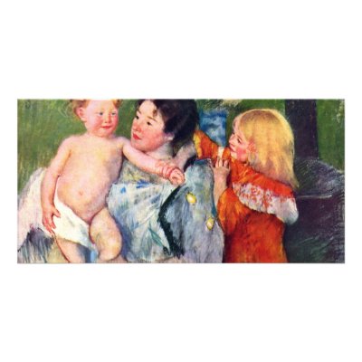 After The Bath By Cassatt Mary (Best Quality) Custom Photo Card by Artcollection