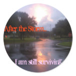 After the Storm Round Stickers
