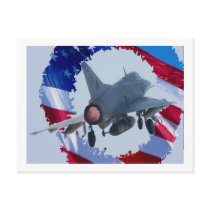 AFTERBURNER USA FLAG POSTCARD
