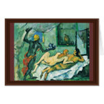 Afternoon In Naples (The Rumpunch) By Paul Cézanne Greeting Cards