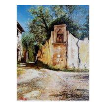 AFTERNOON IN RIMAGGIO / Tuscany View Post Cards