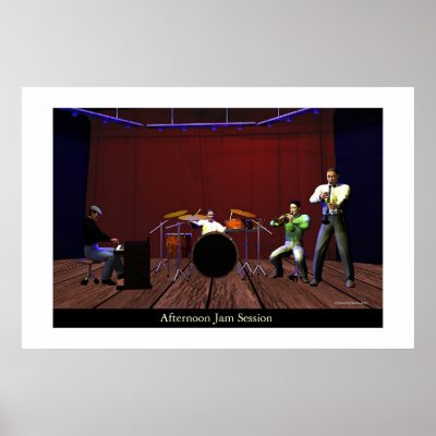 Afternoon Jam Session Poster by mbscreator
