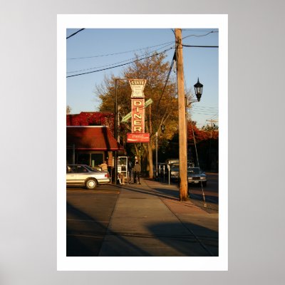 Afternoon Lull at the Diner Posters by drenehtsral