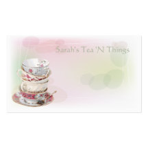 Afternoon Tea Business Card Templates