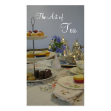 afternoon tea caterer business card templates