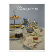 Afternoon tea ladies party personalised invite