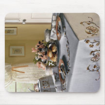 Afternoon tea setting mousepad