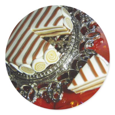 Afternoon Tea Time Round Stickers by windcastle