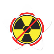 Against Atomic Power! Stickers