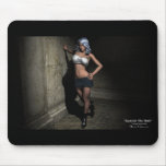 Against the Wall - Sexy Pin Up Artwork Mousepad