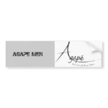 Agape logo black[1], AGAPE MEN - Customised bumper stickers