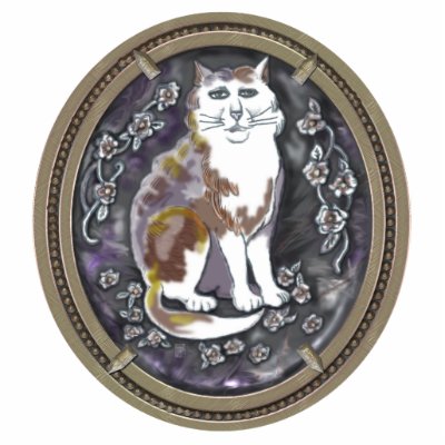 agate cameo cat photo cutouts by wolffreeborn