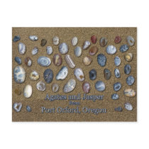 Agates and Jasper from Port Orford Oregon Postcard