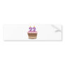 Age 22 on Birthday Cake Bumper Sticker
