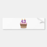 Age 43 on Birthday Cake Bumper Stickers