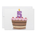 Age 5 on Birthday Cake Announcement