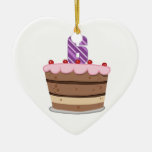 Age 6 on Birthday Cake Ornament