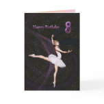 Age 8, a ballerina birthday card