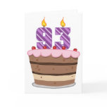 Age 93 on Birthday Cake Greeting Cards
