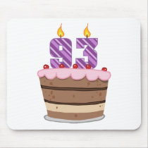 Age 93 on Birthday Cake Mouse Pad