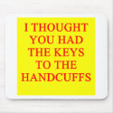  age handcuffs joke mousepads