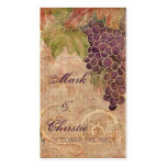 Aged Grape Vineyard Wedding Favour Gift Cards business cards