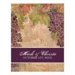 Aged Grape Vineyard Wedding Invitation