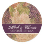 Aged Grape Vineyard Wedding Invitation