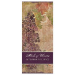 Aged Grape Vineyard Wedding Program Announcement
