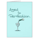 Aged to Perfection wine blue Card
