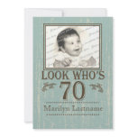 Aged Wood 70th Birthday Photo