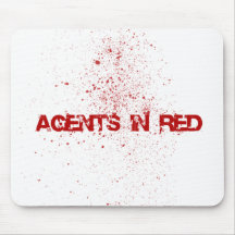 Agents In Red Bloody Style Mousepad