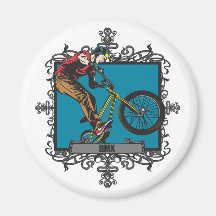 Aggressive BMX Fridge Magnet