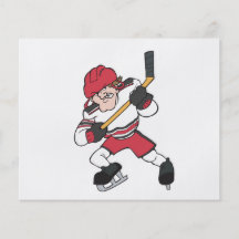aggressive mean ice hockey player graphic personalised flyer