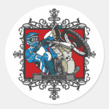 Aggressive Motocross Sticker