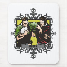 Aggressive Rugby Mousepads