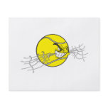 aggressive tennis ball biting net graphic flyers