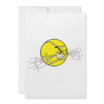 aggressive tennis ball biting net graphic invitations
