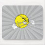 aggressive tennis ball biting net graphic mouse mat