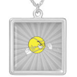 aggressive tennis ball biting net graphic jewelry