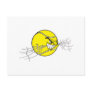 aggressive tennis ball biting net graphic post cards
