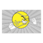aggressive tennis ball biting net graphic rectangle sticker