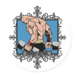 Aggressive Weight Lifting stickers