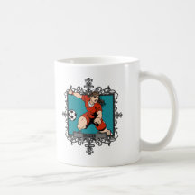 Aggressive Women's Soccer Coffee Mugs