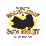 Agility American Eskimo Dog Secret stickers