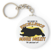 Agility Australian Shepherd Secret Keychain