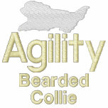 Agility Bearded Collie Women's Hoodie