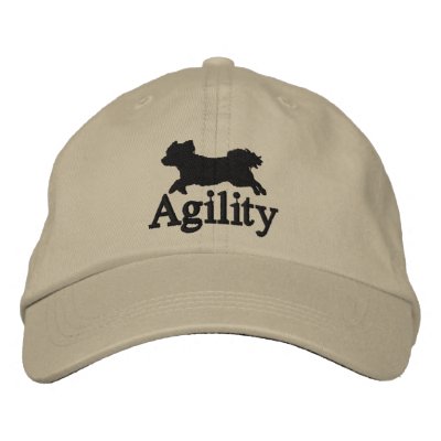 Agility Bichon Frise Embroidered Hat by MenagerieMayhem