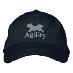 Agility Bichon Frise Embroidered Hat (Blue)